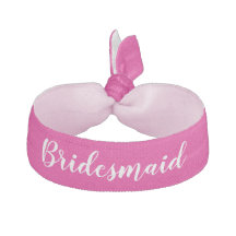 Bridesmaid Pink White Wedding Party Gift