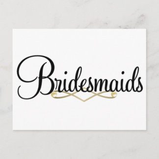 Bridesmaid Postcard