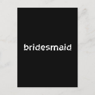 Bridesmaid Postcard