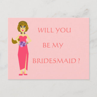 Bridesmaid Postcards