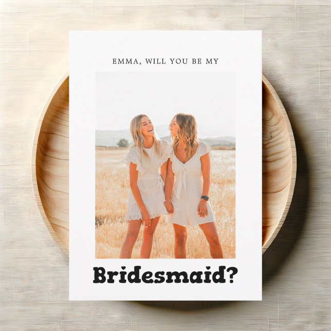Bridesmaid Proposal Bold Playful Invitation (Creator Uploaded)