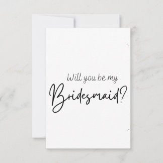 Bridesmaid proposal card 