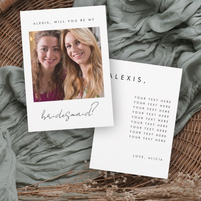 Bridesmaid Proposal Card (Creator Uploaded)