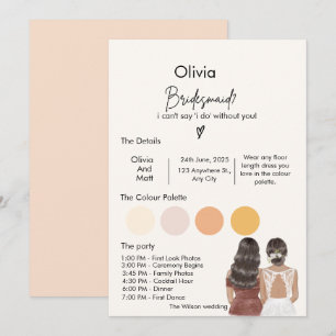 Bridesmaid Proposal Card