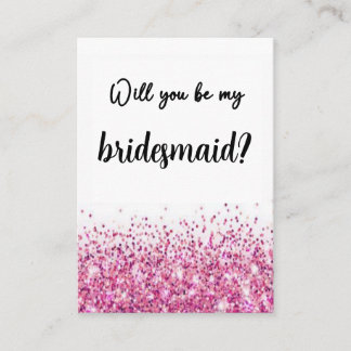 Bridesmaid Proposal Card Will You Be My Bridesmaid