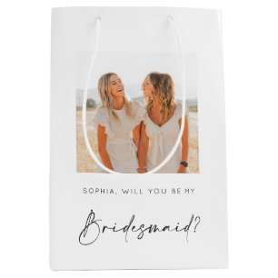 Bridesmaid Proposal Gift Bag with Photo