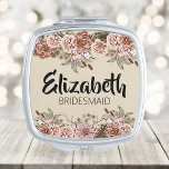 Bridesmaid Proposal Gift Personalized Bridal Party Compact Mirror<br><div class="desc">Do you have a bridal party? Are you planning on having a proposal at your wedding? If so, this is the perfect gift for them! This boho floral bridesmaid proposal gift personalized bridal party compact mirror is a great way to show them how much you care about them and want...</div>