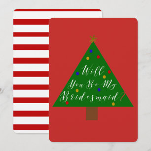 Bridesmaid Proposal Holiday Set Invitation