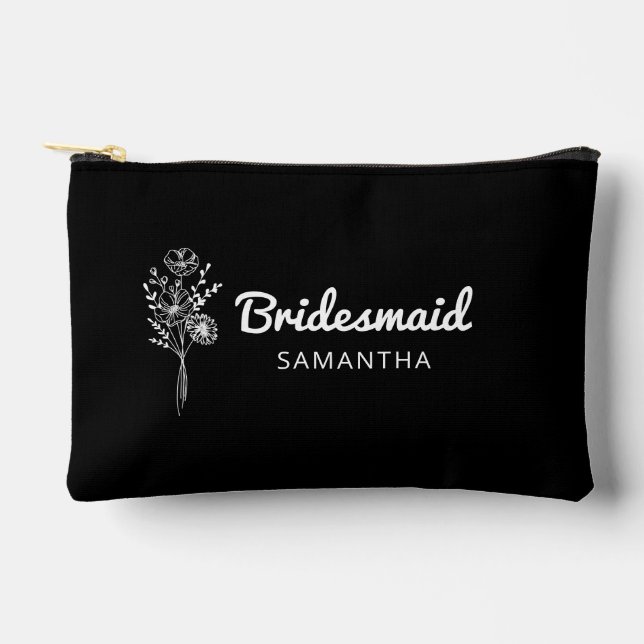 Bridesmaid Proposal Maid of honour Makeup Bag (Front)