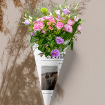 Bridesmaid Proposal Newspaper Flower Wrap Photo Wrapping Paper<br><div class="desc">Introducing our unique Will You Be My Bridesmaid Newspaper Flower Wrap! Inspired by classic newspapers, this one-of-a-kind proposal features elegant typography and a vintage layout, adding a nostalgic touch to your bridesmaid request. Wrap your flowers in this beautifully designed paper and customize it with a special photo to make your...</div>