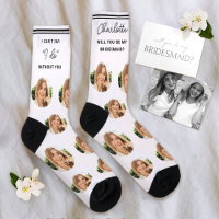 Bridesmaid Proposal Photo Crew Socks