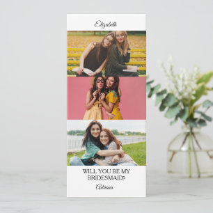 Bridesmaid Proposal Photo Strip Maid Of Honour Invitation