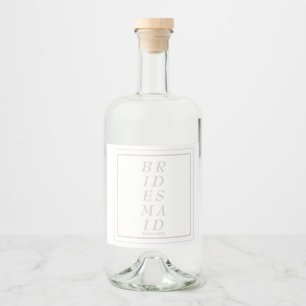 Bridesmaid Proposal Wedding Party Favours - Liquor Bottle Label