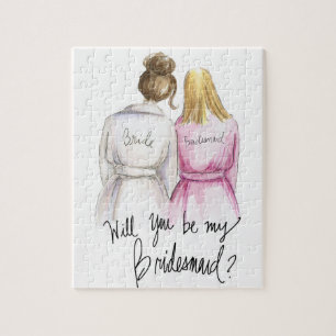 Bridesmaid? Puzzle Br Bun Bride Bl Long Bm