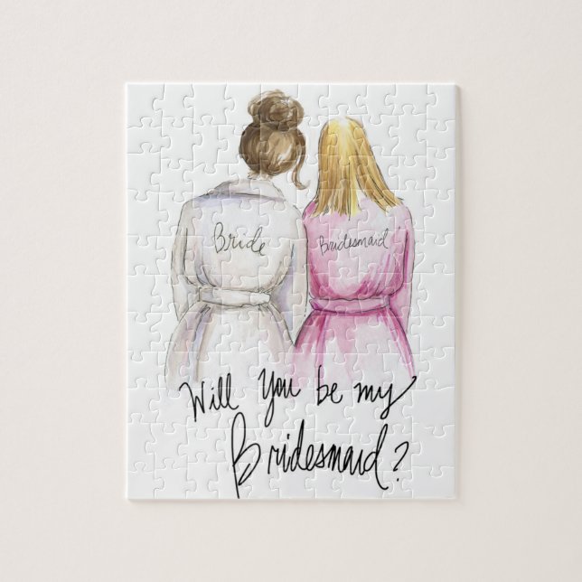 Bridesmaid? Puzzle Br Bun Bride Bl Long Bm (Vertical)