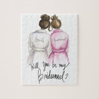 Bridesmaid? Puzzle Dark Br Bun Bride Br Bun Bm