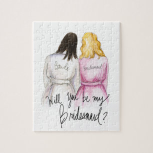 Bridesmaid? Puzzle Dk Br Bride Bl Waves Maid