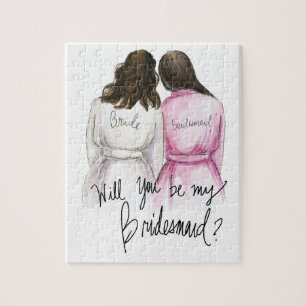 Bridesmaid? Puzzle Dk Br Waves Bride Dk Br Maid