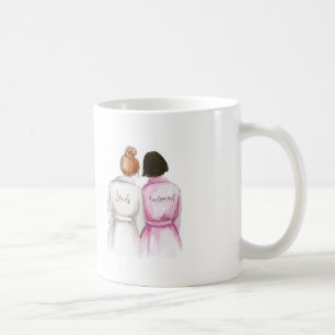 Bridesmaid? Red Bun Bride Dk Br Bob Maid Coffee Mug