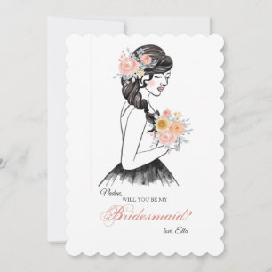 Bridesmaid Request Card