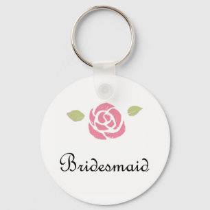 Bridesmaid Rose Keychain