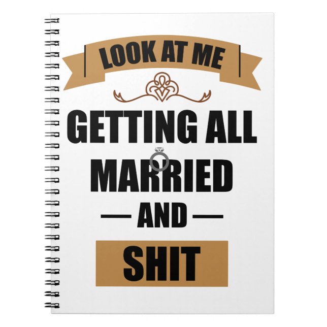 Bridesmaid Shirt Drunk Bachelorette Party Wedding Notebook (Front)