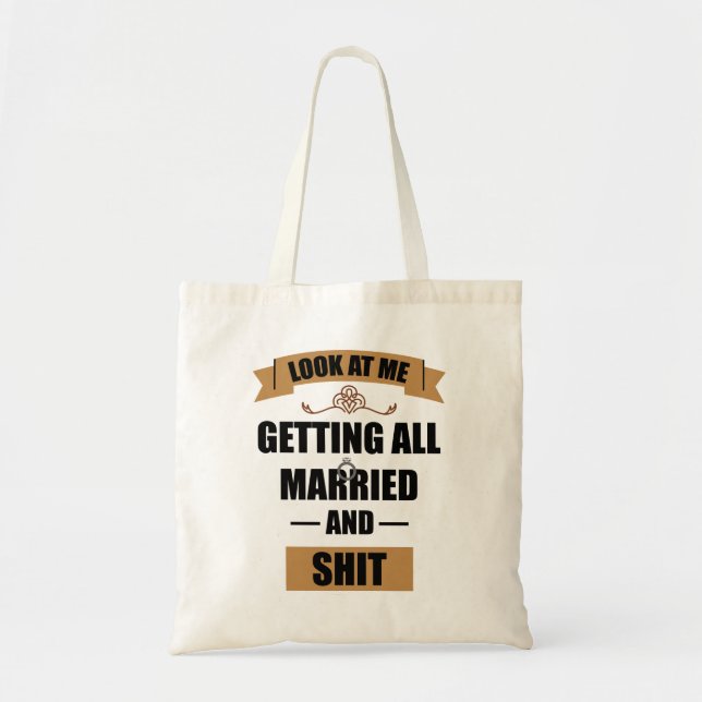 Bridesmaid Shirt Drunk Bachelorette Party Wedding Tote Bag (Front)
