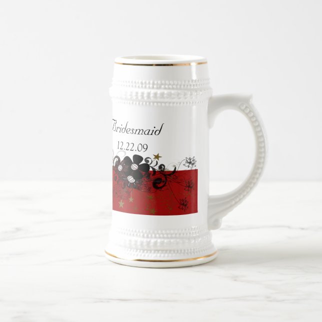 Bridesmaid Stein burgundy (Right)