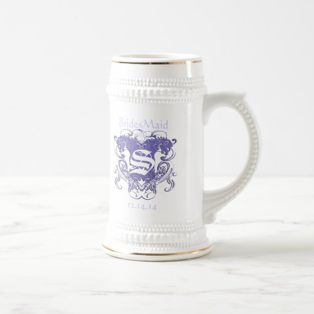 BridesMaid Stein Wedding Vintage Lions (Right)
