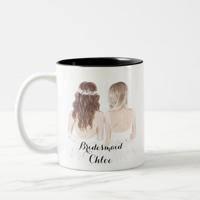 bridesmaid tasse personnalisée (Gauche)