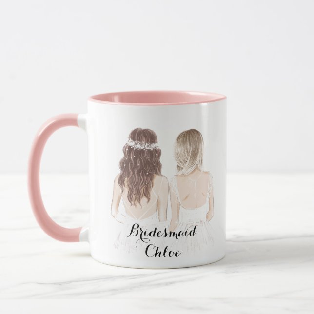bridesmaid tasse personnalisée (Gauche)