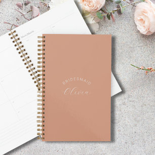 Bridesmaid Terracotta Personalized Wedding Planner
