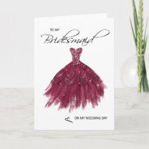 Bridesmaid Thank You Card
