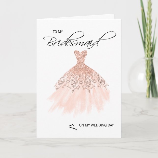 Bridesmaid Thank You Card (Front)