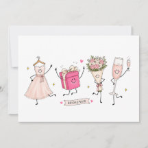 Bridesmaid Thank You Card