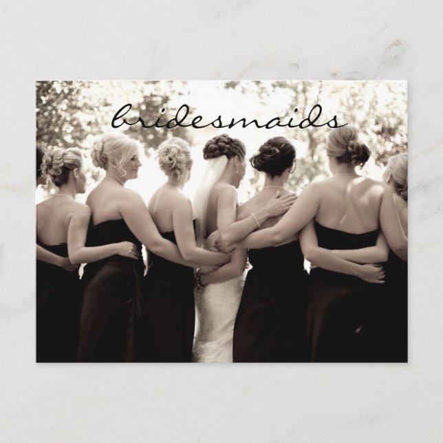 Bridesmaid Thank You Note Postcard (Front)