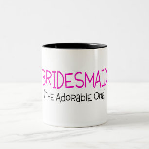 Bridesmaid The Adorable One Two-Tone Coffee Mug