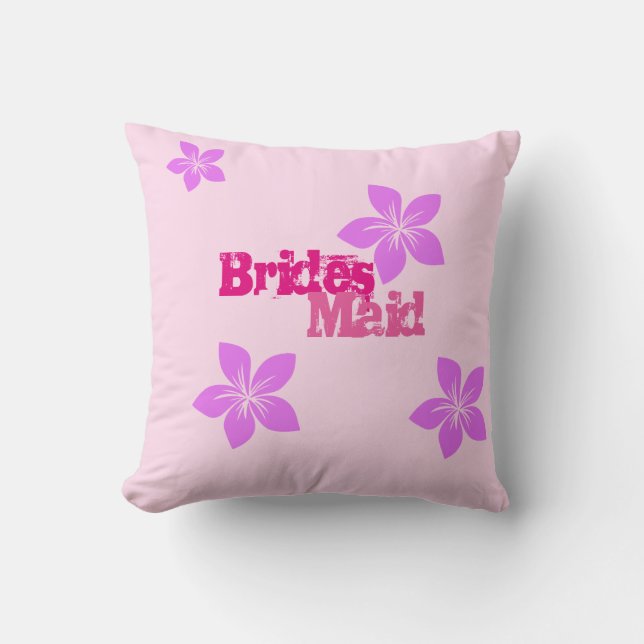 Bridesmaid Throw Pillow (Front)