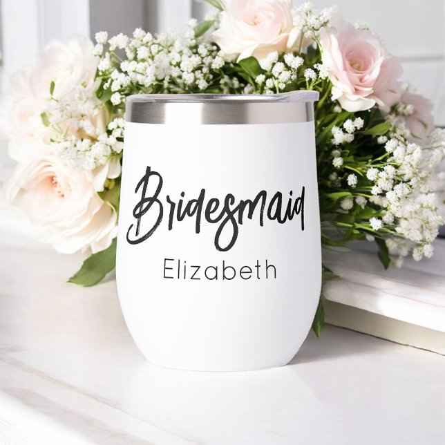 Bridesmaid Wedding Black White (Créateur téléchargé)