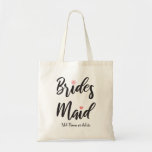 Bridesmaid Wedding Monogram Tote Bag<br><div class="desc">Bridesmaid Wedding Monogram Tote Bag Make your bridesmaid feel special at your wedding, showers and bachelorette parties! Give them a gift to remember your party and wedding day! These totes are great for carrying personal belongings or use as a gift bag filled with favours to thank the special people of...</div>