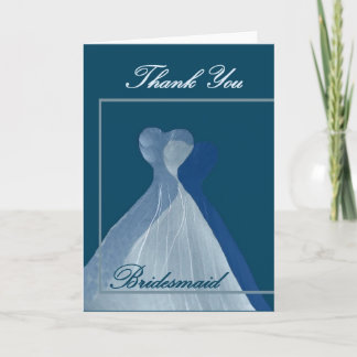 Bridesmaid Wedding THANK YOU Card