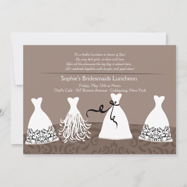 Bridesmaid's Lunch Invitation (Front)
