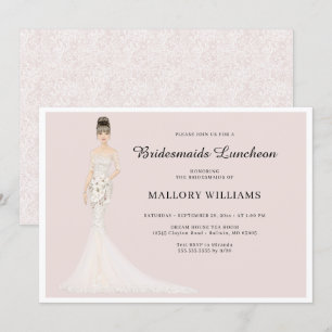 Bridesmaids Luncheon Fashion Bride Invitation