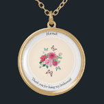 Bridesmaids Necklace<br><div class="desc">Bridesmaid necklace to personalize - floral and butterfly design.</div>