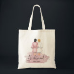 bridesmaids wedding robes blush pink favor bag<br><div class="desc">Our "bridesmaids robes" collection features beautiful watercolor women silhouettes in wedding robes for bride and bridesmaids in different robe colors with a collection of various hairstyles. If you don't see a hairstyle that you want feel free to contact us and we will make a special item just for you. Choose...</div>