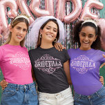 Bridezilla Bridal Shower Bachelorette Party Tri-Blend Shirt<br><div class="desc">Great gift for the bridesmaids to give to the bride for Bridal Shower,  Bachelorette Party or Wedding Party. The Text colour and Text outline colour are both customizable.</div>
