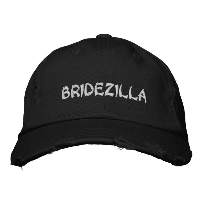 BRIDEZILLA Bride Embroidery cap (Front)