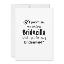 Bridezilla - Invitation de Bridesmaid