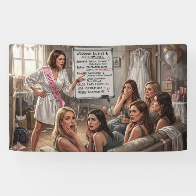 Bridezilla Plans a Wedding Banner (Horizontal)