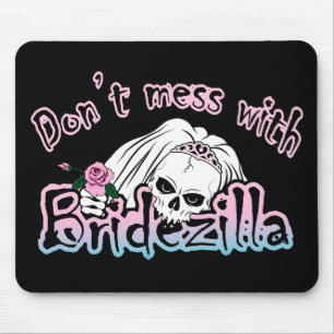 Bridezilla Skull Mouse Pad